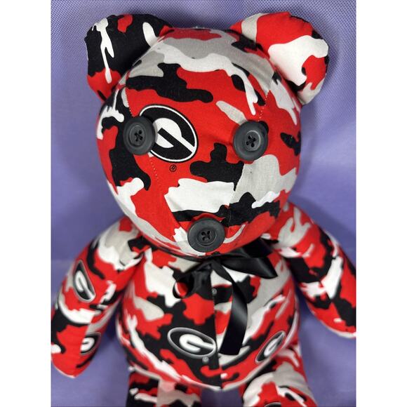 Handmade Comfort Bear 23” Colorful Fabric Patchwork Plush Toy I1 - Picture 2 of 5